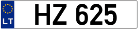 Trailer License Plate